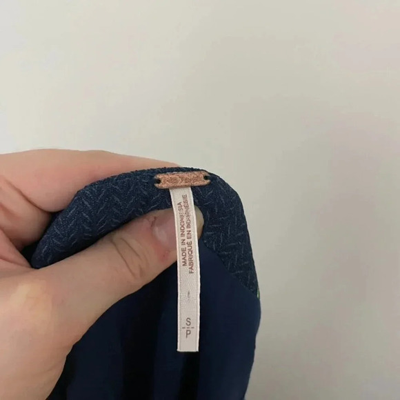 Free People Lost In You Blue Floral Hi-Lo Midi Dress Size Small - Picture 3 of 7